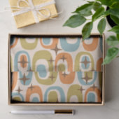 Midden eeuws modern atoompatroon tissuepapier (Geschenk)