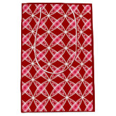 Midden eeuws modern atoomprint - donkerrood medium cadeauzakje (Voorkant)