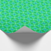Midden eeuws modern atoomprint - Jade groen Cadeaupapier (Hoek)