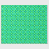 Midden eeuws modern atoomprint - Jade groen Cadeaupapier (Vlak)