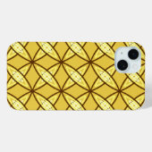 Midden eeuws modern atoomprint - mosterdgoud Case-Mate iPhone case (Achterkant (horizontaal))