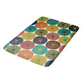 Midden eeuws modern atoomstippen retro patroon badmat (Gekanteld)