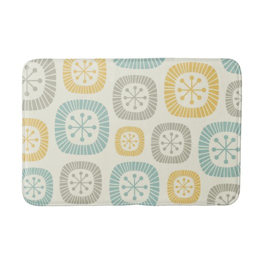 Midden-eeuws modern atoomtijdperk Abstract patroon Badmat (Voorkant)