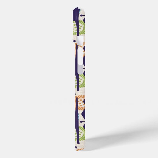 Midden-eeuws modern atoomtijdperk Abstract patroon Case-Mate iPhone Case (Achterkant / Links)