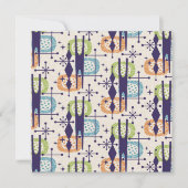 Midden-eeuws modern atoomtijdperk Abstract patroon Kaart (Voorkant)