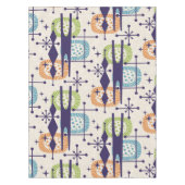 Midden-eeuws modern atoomtijdperk Abstract patroon Tafelkleed (Voorkant)