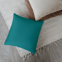 Midden-eeuws modern Blauwgroen Sierkussen