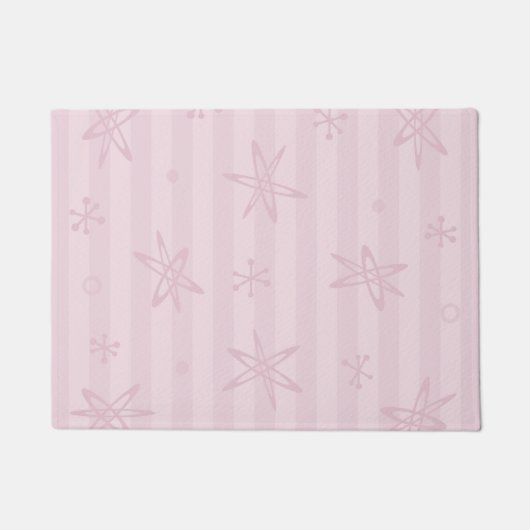 Midden eeuws modern bleke roze deurmat (Voorkant)