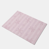 Midden eeuws modern bleke roze deurmat (Schuin)