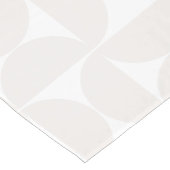 Midden-eeuws modern Bord beige en wit Korte Tafelloper (Hoek)