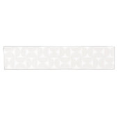 Midden-eeuws modern Bord beige en wit Korte Tafelloper (Horizontaal)