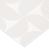 Midden-eeuws modern Bord beige en wit Tafelkleed (Gekanteld)