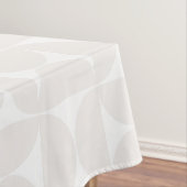 Midden-eeuws modern Bord beige en wit Tafelkleed (Voorbeeld)