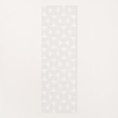 Midden-eeuws modern Bord beige en wit Yogamat (Voorkant)