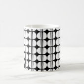 Midden eeuws modern geometrisch patroon koffiemok (Center)