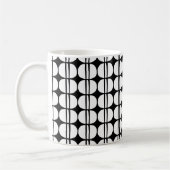 Midden eeuws modern geometrisch patroon koffiemok (Links)