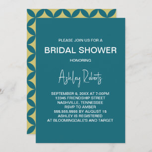 Midden-eeuws modern goud & Blauwgroen mod Vrijgeze Kaart