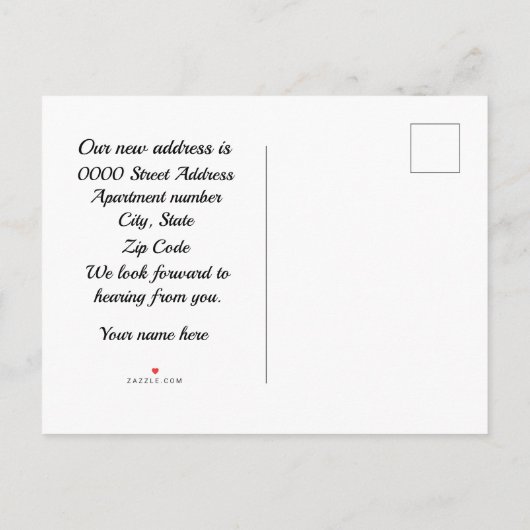 Midden eeuws modern huis met kat aankondigingskaart (Achterkant)