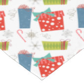 Midden eeuws modern kerstcadeau & suikerstok tafelkleed (Gekanteld)
