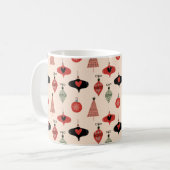 Midden eeuws modern kerstpatroon koffiemok (Voorkant links)