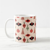 Midden eeuws modern kerstpatroon koffiemok (Links)