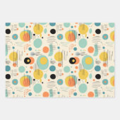 Midden-eeuws modern kleurrijk Abstract patroon Inpakpapier Vel (Voorkant)