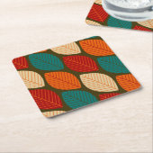 Midden-eeuws modern 'Leaf' Pattern Onderzetter (Schuin)