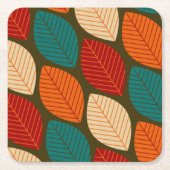 Midden-eeuws modern 'Leaf' Pattern Onderzetter (Voorkant)