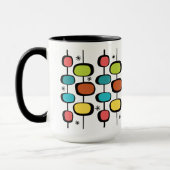 Midden eeuws modern MCM Retro Ovalen Sterren Patro Mok (Links)