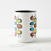 Midden eeuws modern MCM Retro Ovalen Sterren Patro Mok (Midden)