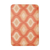 Midden eeuws modern ogee oranje en beige badmat (Voorkant Verticaal)