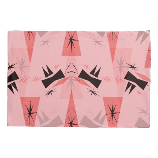 Midden-eeuws modern: roze koraalpatroon. kussensloop (Achterkant)