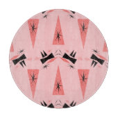 Midden-eeuws modern: roze koraalpatroon. snijplank (Voorkant)