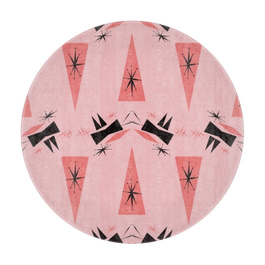 Midden-eeuws modern: roze koraalpatroon. snijplank (Voorkant)