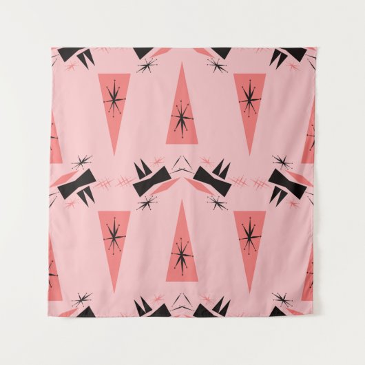 Midden-eeuws modern: roze koraalpatroon. wandkleed (Voorkant)