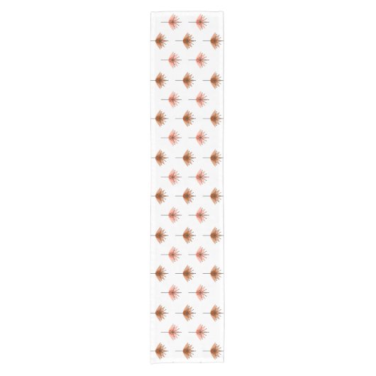 Midden-eeuws modern Sinaasappel Korte Tafelloper (Voorkant)