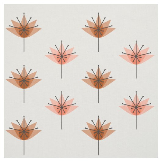 Midden-eeuws modern Sinaasappel Stof (Swatch)