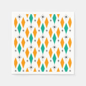 Midden-eeuws modern tijdperk diamanten Sinaasappel Servetten (Voorkant)