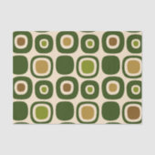 Midden-eeuws modern tuin pad patroon tissuepapier (Voorkant)