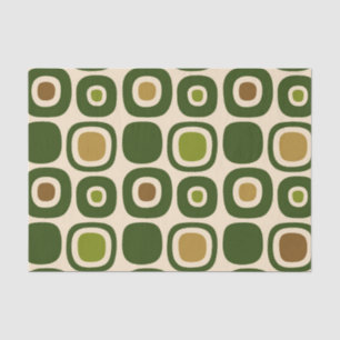 Midden-eeuws modern tuin pad patroon tissuepapier