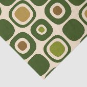 Midden-eeuws modern tuin pad patroon tissuepapier (Detail)