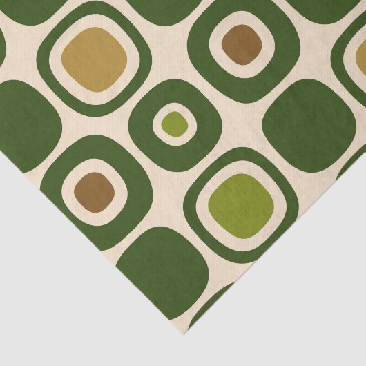 Midden-eeuws modern tuin pad patroon tissuepapier (Detail)