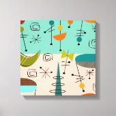 Midden-eeuws modern verpakt canvas Abstract #62 (Voorkant)