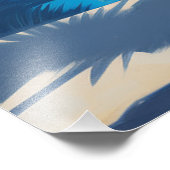 Midden-eeuws modern zwembad foto afdruk (Hoek)