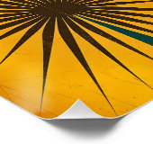 Midden eeuws moderne abstracte geometrische kunst perfect poster (Hoek)