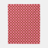 Midden eeuws moderne atoomprint - donkerrood fleece deken (Voorkant)