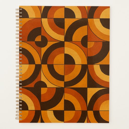 Midden eeuws moderne geometrisch abstract patroon planner (Voorkant)