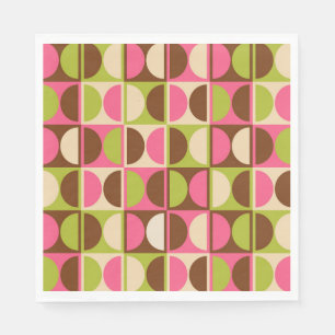 Midden eeuws moderne geometrisch abstract patroon servet