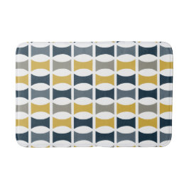 Midden eeuws moderne geometrisch patroon Navy most Badmat