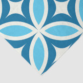 Midden eeuws moderne geometrische marineblauw tissuepapier (Detail)